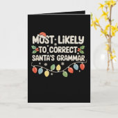 Hoogstwaarschijnlijk om de grammatica van Kerstman Kaart (Gele Bloem)