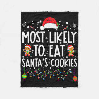 Hoogstwaarschijnlijk om de kerstkoekjes van de Ker Fleece Deken