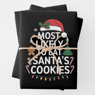 Hoogstwaarschijnlijk om de kerstkoekjes van de ker inpakpapier vel
