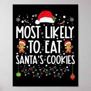 Hoogstwaarschijnlijk om de kerstkoekjes van de Ker Poster