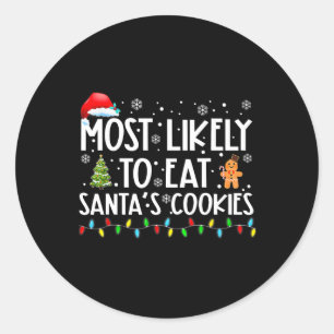 Hoogstwaarschijnlijk om de kerstkoekjes van de ker ronde sticker