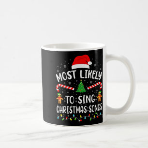 Hoogstwaarschijnlijk om de kerstliederen familie m koffiemok