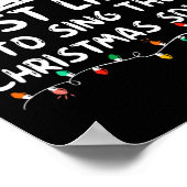 Hoogstwaarschijnlijk om de kerstliederen te zingen poster (Hoek)