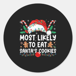 Hoogstwaarschijnlijk om de kerstmannen koekjes te ronde sticker