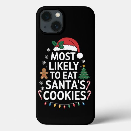 Hoogstwaarschijnlijk om de koekjes van de kerstman Case-Mate iPhone case (Achterkant)