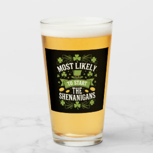 Hoogstwaarschijnlijk om de Schelmenstreek St. Patr Glas
