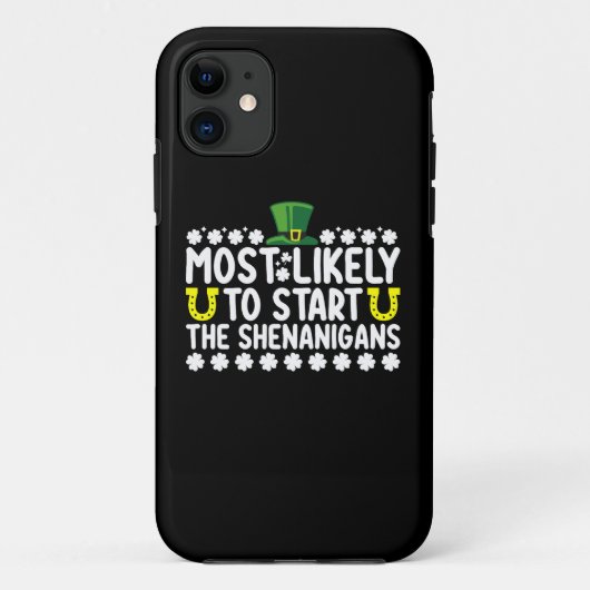 Hoogstwaarschijnlijk om de Schelmenstreken St. Pat Case-Mate iPhone Case (Achterkant)