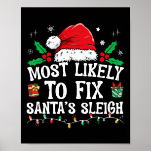 Hoogstwaarschijnlijk om de slee van de kerstman te poster