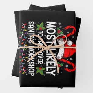 Hoogstwaarschijnlijk om de Werkplaats van de Kerst Inpakpapier Vel