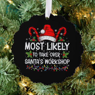 Hoogstwaarschijnlijk om de werkplaats van de kerst ornament kaart