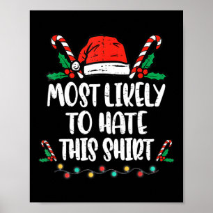 Hoogstwaarschijnlijk om deze familie kerst pyjama poster