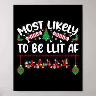 Hoogstwaarschijnlijk om deze Kerstmis pyjama famil Poster