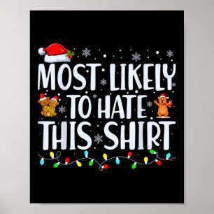 Hoogstwaarschijnlijk om deze Kerstmis pyjama famil Poster
