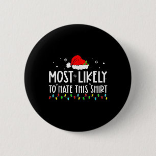 Hoogstwaarschijnlijk om deze Kerstmis pyjama famil Ronde Button 5,7 Cm