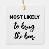 Hoogstwaarschijnlijk om het bier te brengen keramisch ornament (Voorkant)