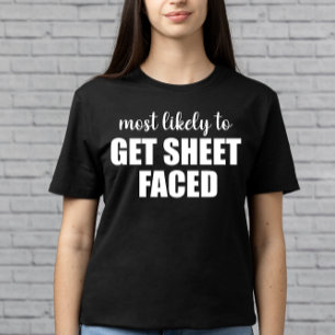 Hoogstwaarschijnlijk om het laken gefacete grap Ha T-shirt