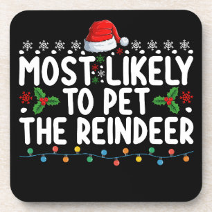 Hoogstwaarschijnlijk om het rendier met Kerstmis t Bier Onderzetter