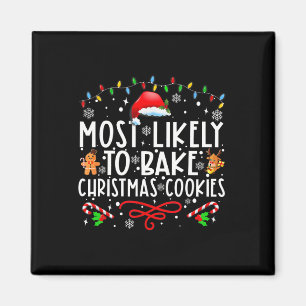 Hoogstwaarschijnlijk om Kerstmis Koekjes Fun Ker K Magneet