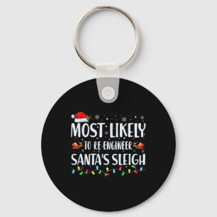 Hoogstwaarschijnlijk om Kerstmis Sinterklaas slee Sleutelhanger