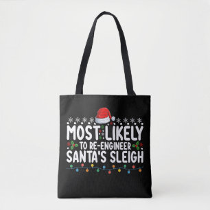 Hoogstwaarschijnlijk om Kerstmis van de slee van d Tote Bag