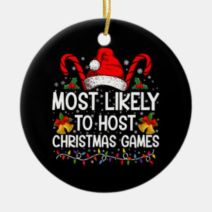 Hoogstwaarschijnlijk om Kerstspellen Familie te or Keramisch Ornament