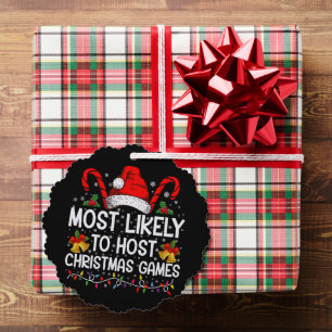 Hoogstwaarschijnlijk om Kerstspellen Familie te or Ornament Kaart