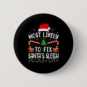 Hoogstwaarschijnlijk om Santa slee te repareren Ke Ronde Button 5,7 Cm