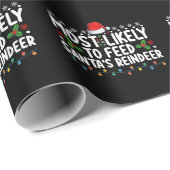 Hoogstwaarschijnlijk om Santa's rendieren kerst te Cadeaupapier (Rol Hoek)