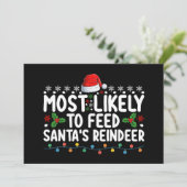 Hoogstwaarschijnlijk om Santa's rendieren kerst te Kaart (Staand voorkant)