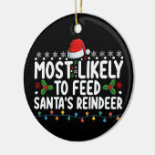 Hoogstwaarschijnlijk om Santa's rendieren kerst te Keramisch Ornament (Links)