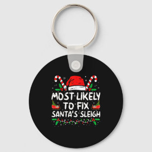 Hoogstwaarschijnlijk om Santa's slee Kerstmis te r Sleutelhanger
