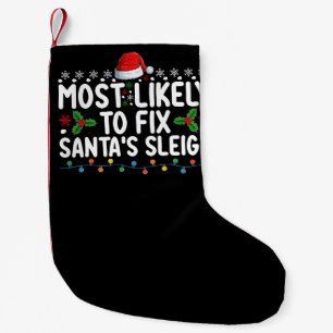 Hoogstwaarschijnlijk om Santa's slee Kerstvakantie Kleine Kerstsok