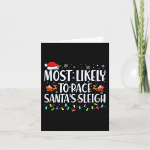 Hoogstwaarschijnlijk om Santa's slee te racen Fami Kaart