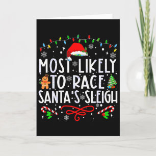Hoogstwaarschijnlijk om Santa's slee te racen Fami Kaart