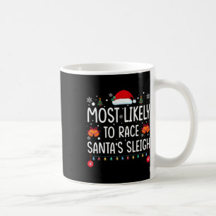 Hoogstwaarschijnlijk om Santa's slee te racen Fami Koffiemok