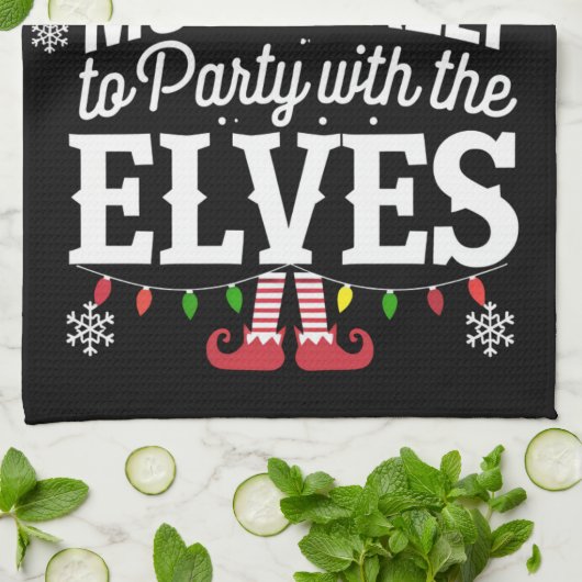 Hoogstwaarschijnlijk om te feesten met de Elfen Ke Theedoek (Gevouwen)