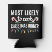 Hoogstwaarschijnlijk om te koken kerstdiner grappi blikjeskoeler (Voorkant)