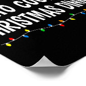 Hoogstwaarschijnlijk om te koken kerstdiner grappi poster (Hoek)