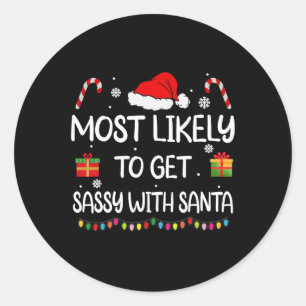 Hoogstwaarschijnlijk om te verblijven met Santa Fu Ronde Sticker