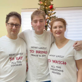 Hoogstwaarschijnlijk om vrede en vreugde te brenge t-shirt