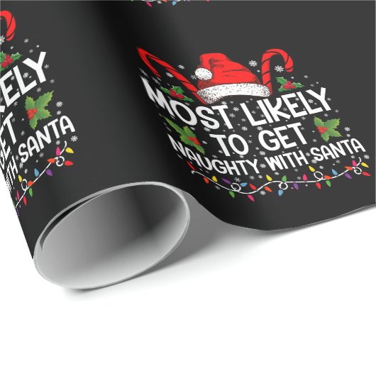 Hoogstwaarschijnlijk ondeugend worden met Kerstmis Cadeaupapier (Rol Hoek)