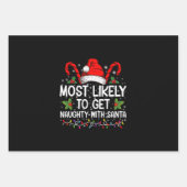 Hoogstwaarschijnlijk ondeugend worden met Kerstmis Inpakpapier Vel (Voorkant)