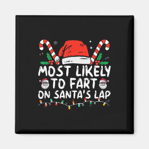 Hoogstwaarschijnlijk op de schoot van de kerstman  magneet
