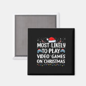 Hoogstwaarschijnlijk op kerstavond videogames spel magneet (Voorkant / Achterkant)