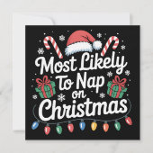 Hoogstwaarschijnlijk op kerstdag een dutje doen, f feestdagenkaart (Voorkant)