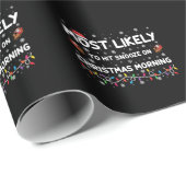 Hoogstwaarschijnlijk op kerstochtend snooze cadeaupapier (Rol Hoek)