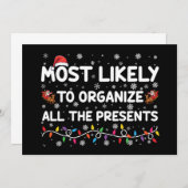 Hoogstwaarschijnlijk organiseert het de Kerstcadea Kaart (Voorkant / Achterkant)