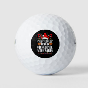 Hoogstwaarschijnlijk Pickleball Spelen Met Santa F Golfballen