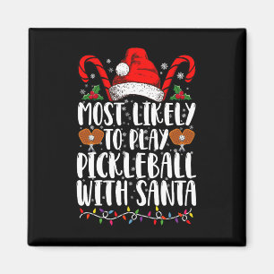 Hoogstwaarschijnlijk Pickleball Spelen Met Santa F Magneet