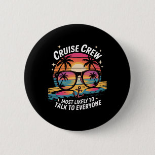 Hoogstwaarschijnlijk praat met iedereen Cruise bem Ronde Button 5,7 Cm